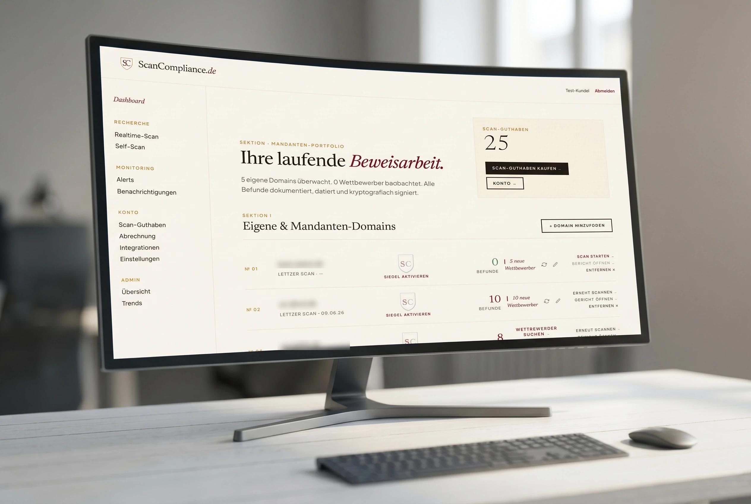 ScanCompliance Dashboard